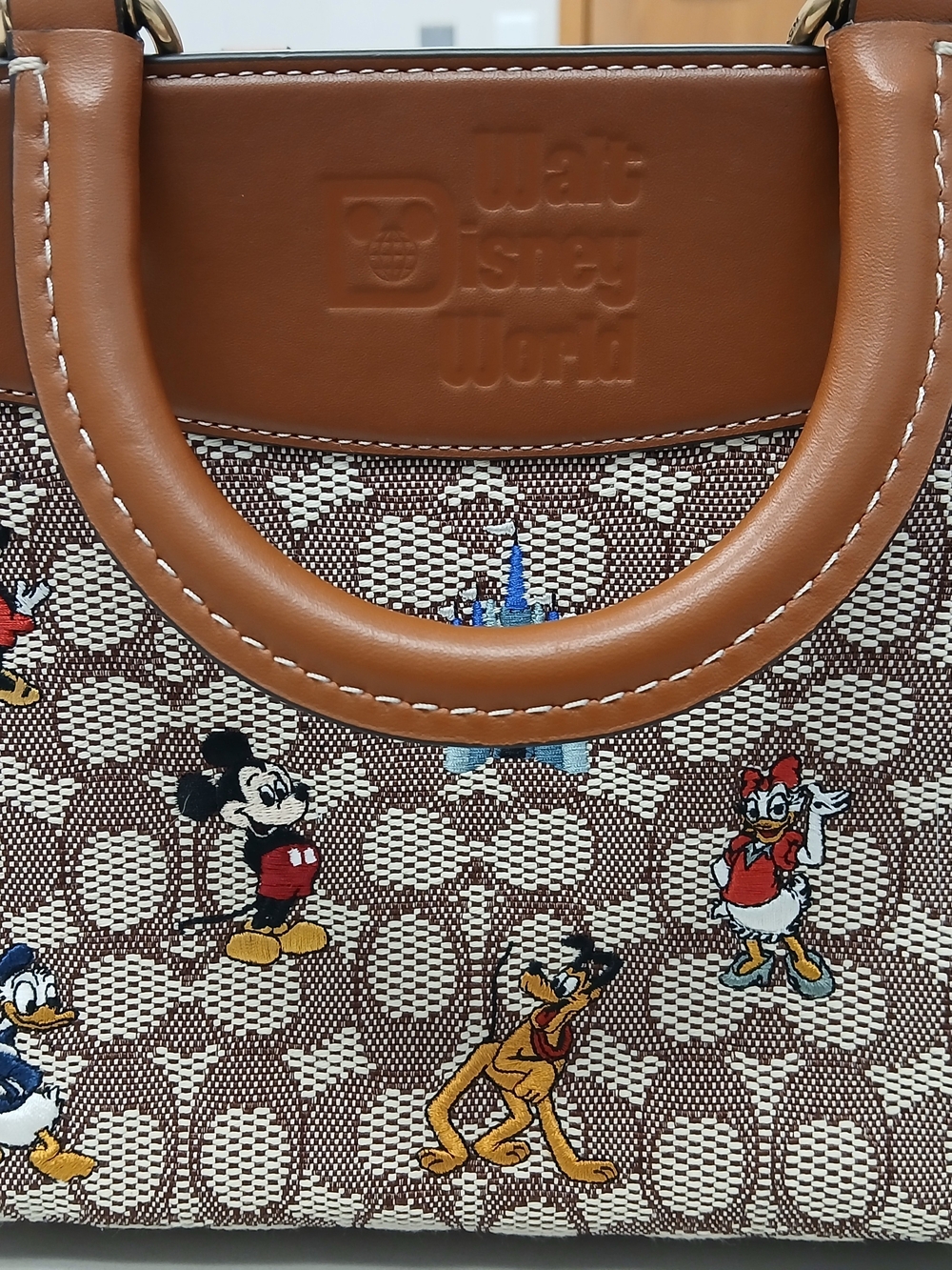 Coach Signature Collection Disney Brown Canvas Mini Tote Bag